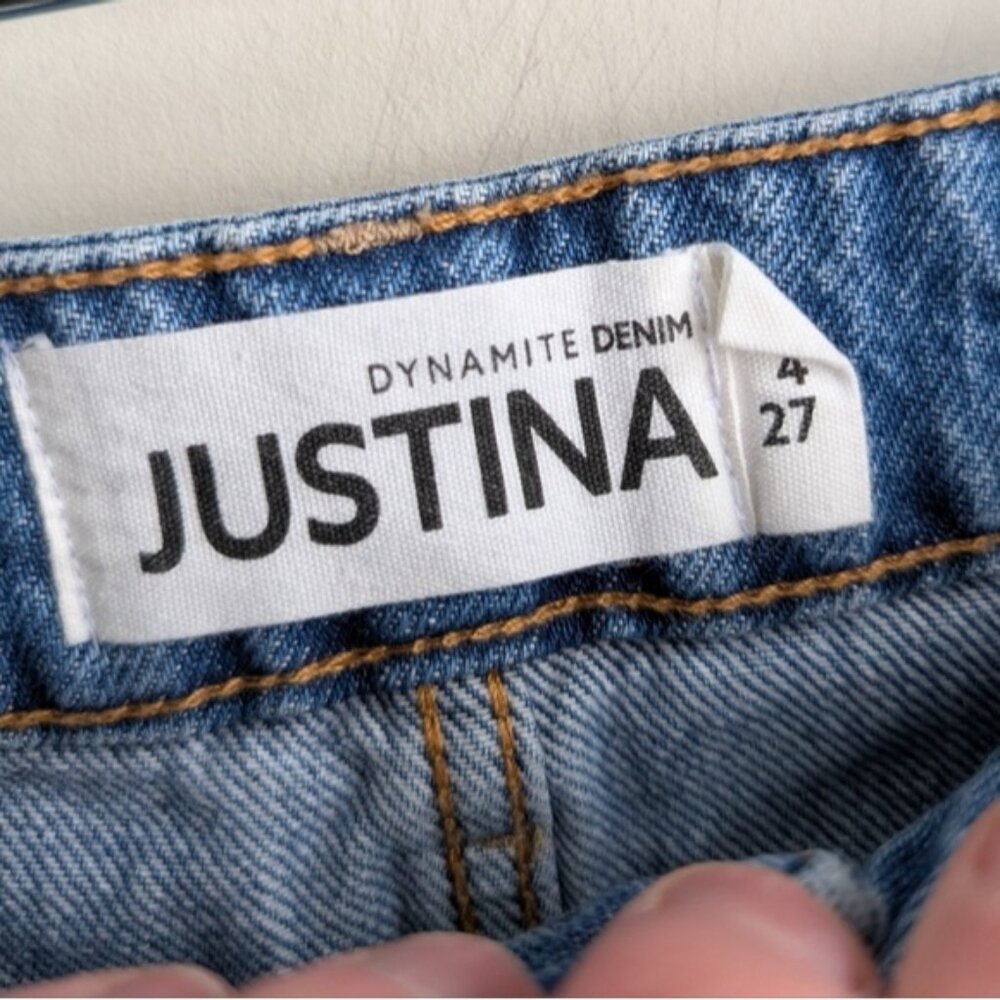 Dynamite Rhinestone Straight Leg Jeans - Picture 9 of 9